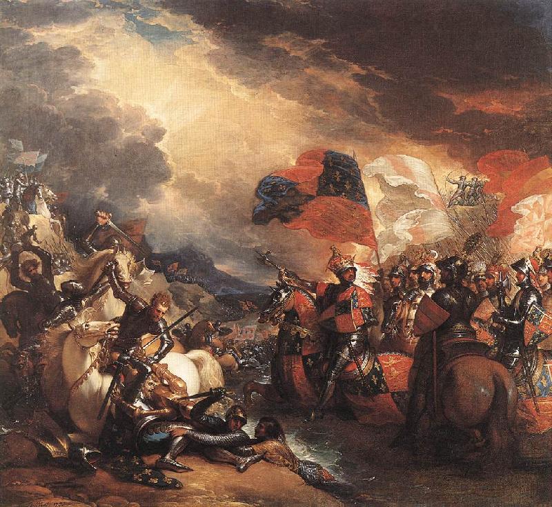 Benjamin West Edward III Crossing the Somme France oil painting art